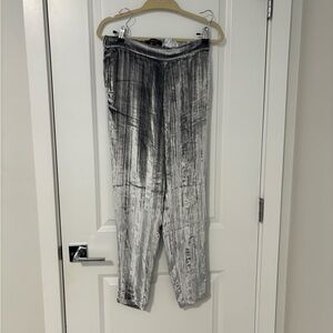J Brand silver velvet pants